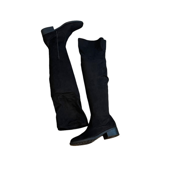 New Unisa Minni Over The Knee Riding Boot Black Women's Size 6M - Picture 3 of 9